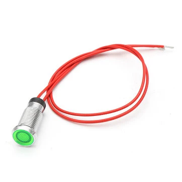 8mm 12V LED Kovový Indikátor Signální Světlo Pilotní Lampa Pro Motocykl Auto Kamion Loď