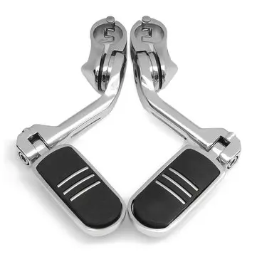 32mm 1,25palcové nastavitelné chromované zadní nášlapné pedály pro Harley Davidson