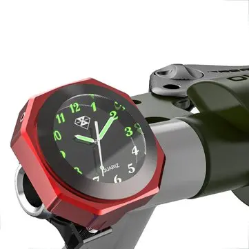 Hodinky na řídítka motorky Luminous 7/8 palců 1 palce z hliníkové slitiny