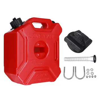 5L Palivová Nádrž Přenosná Jerry Can Benzin S Držákem Uzamykacím Pro ATV UTV Motocykl Automobil Gokart