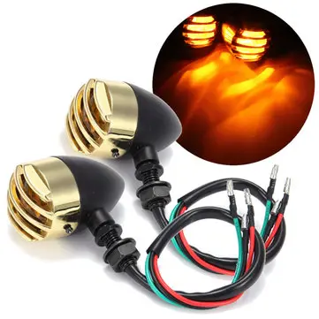 Blikací žárovky Blinker Amber Bullet styl pro Harley Yamaha Kawasaki