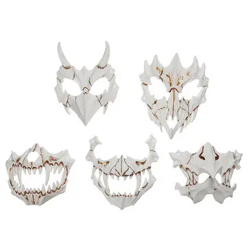 Halloweenská Smysluplná Maskaování Maskaování Maskaovací Maskaa Hlava Lebka Kostým Cosplay Party