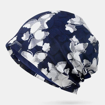 Motýl Beanie Klobouk Tisk Chemoterapie Čapka Turban Čapka