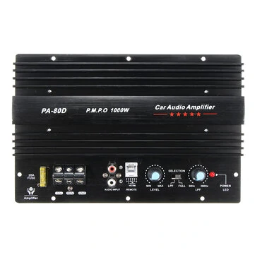 12V 1000W Mono Autorádiový Zesilovač Výkonný Basové Subwoofery Zesilovač