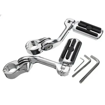 Pár 1,25 palce 3,2 cm nastavitelných stupaček Pedály dlouhý Mount pro Harley Davidson