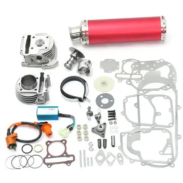100cc 50mm Čínský Skútr Velký Bore Výfuk Výkon Kit Power Pack GY6 50cc