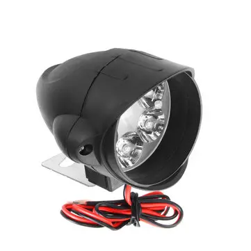 12V-80V 6 LED Přední Světlomety Silné Svícení Tvar Žralok Motocykl Dálkové Osvětlení