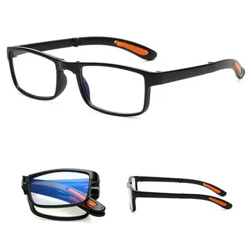Klasické přenosné skládací čtecí brýle ultralehká optika ochrana proti modrému světlu presbyopické brýle pro muže a ženy dalekohledné brýle se skříňkou dioptrie +1.0 do +3,50