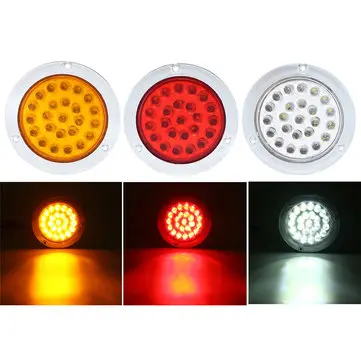 24 LED 10-30V Vodotěsný indikátor Zastavte zadní světlo pro motocykl Auto ATV Lodě