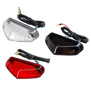 Univerzální červené zadní brzdové světlo motocyklu ATV Dirt Bike s 12 LED světly a napětím 12 V DC
