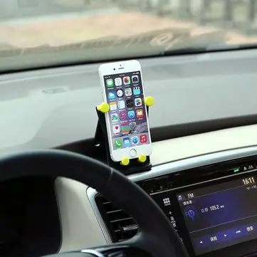 Cheshan N07 Cute Smile Face Multifunctional Car Vehicle Foldable Phone Holder for iPhone Xiaomi