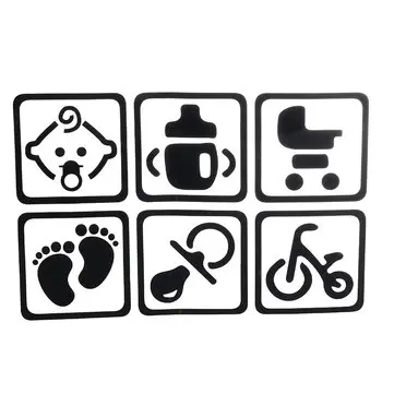 30x20cm Baby na palubní nálepky Auta Náklaďák Vozidlo Motocykl dekál