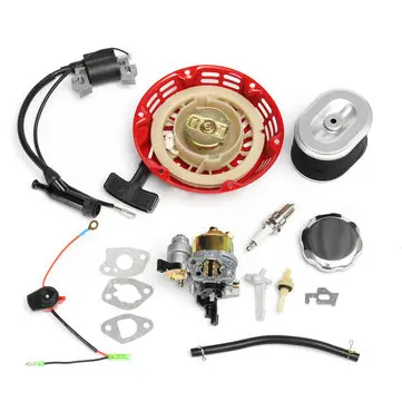 Recoil karburátory Zapalovací cívka Zapalovací svíčka Vzduchový filtr Plyn Pro Honda GX160 GX200