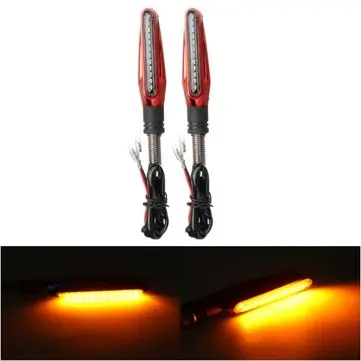 12V Pár žlutých LED indikátorů pro motocykl univerzální