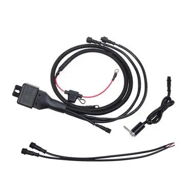 BOSMAA MK5W 12V 10A Resetovací spínač motocyklového světla Vodotěsný kabelový svazek řídící linky pro auto skútr Pracovní reflektor Baterka