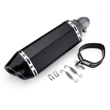 370 mm Motorový výfuk potlačovač hluku Tips DB Killer Slip on 38-51mm Černý