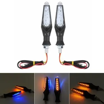 2 ks univerzálních 10LED 12V 1W LED Blinkry přední bílé