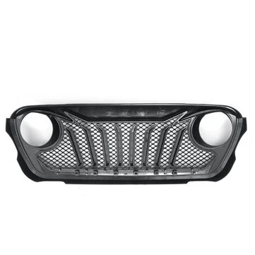 Přední nárazník Grilr Gril pro 2018 2019 JEEP Wrangler JL Vertikální pruhový vzhled