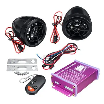 12V Antivandalismus Motorového Alarmového Systému MP3 FM SD USB Dálkový Start Motorem+2 Trouby