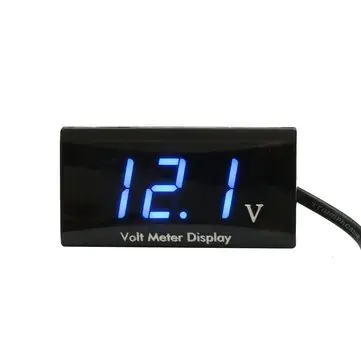12V Vodotěsný Napěťový Panelový Měřič LED Digitální Zobrazení Voltmetru Pro Automobil Motocykl