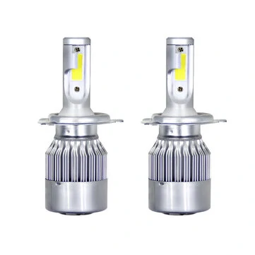 2ks 12V/24V C6 LED Žárovka H1/H4/H7/H11/9005/9006 Bílé Přední Světlomety 72W 7200Lm COB Přídavné Světlo Automobilová Žárovka