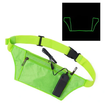 3 módy EL studené světlo sportovní bederní taška Outdoor Climbing Hiking Ultra-tenký proti krádeži