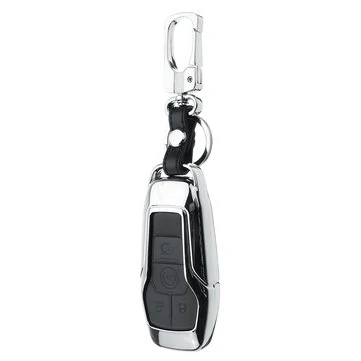 Kryt klíče Alloy Smart Remote z PU kůže pro tlačítka Ford Lincoln 4/5