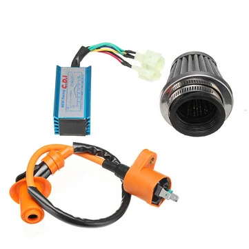 6 Pin Závodní AC CDI Box + Zapalovací Cívka + Vzduchový Filtr Pro GY6 50-150cc Moped Skate