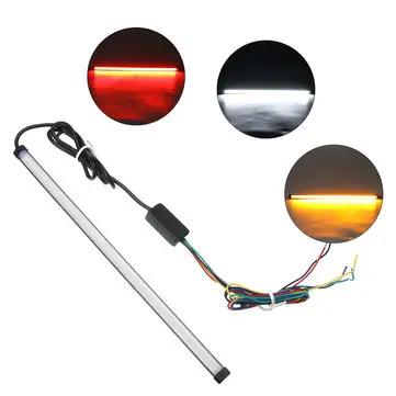 Univerzální pro auto/motorku 12-24V 30/45CM LED Otočné Světla Dekorační Páska Proud Voda