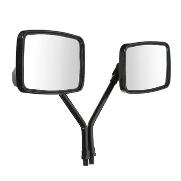 Černé obdélníkové zpětná zrcátka s 10mm závitem pro motocykl, skútr ATV
