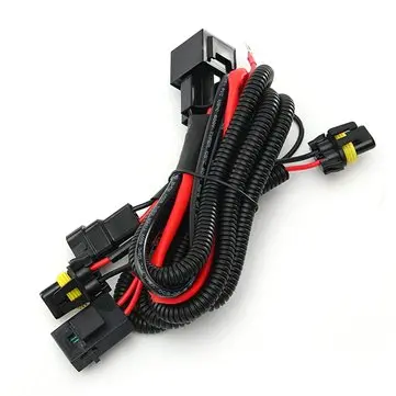 Sada kabeláže s relé pro přestavbu 9005 9006 H3 HB4 H10 9140 9145 Xenon HID
