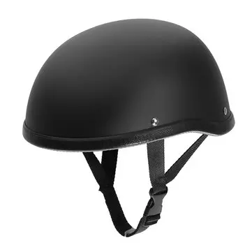 Motorcycle Přilba Vintage Half Face Cap Matte Black