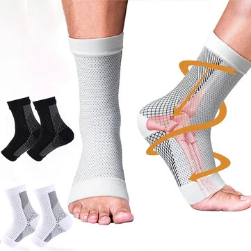1 Pár Komprese Neuropatických Ponožek na Ulevu od Bolesti Plantární Fasciitidy Kotníková Podpěra pro Ženy a Muže, Celá Otevřená Prstová Komprese Ponožkové Vložky Venkovní Sporty Fitness Pot Sálač Dých