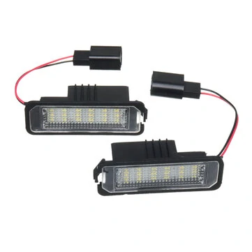 2 KUSY 18 LED Osvětlení registrační značky pro VW Golf MK4 MK5 MK6 Passat Lupo Polo 9N
