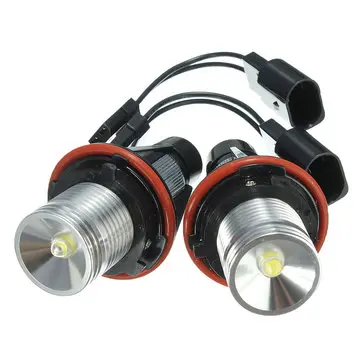3W LED Angel Eyes Světla Halo Prsten Žárovky Bílá Pár pro BMW E39 E63 X5 E83 5 6 7 Série 2002-2008