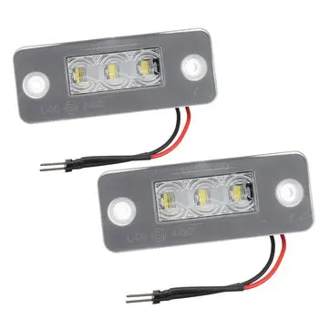 Automobilová bílá LED světla registrační značky pro Audi A3 A8 D3 2002-2010
