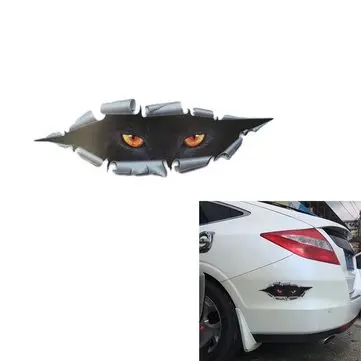 3D Nálepka na Auto Kočičí Oko Stereoskopická Simulovaná Voděodolná Nalepka 11X43CM