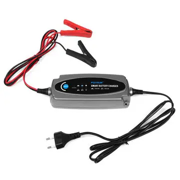 FOXSUR 12V 5-etapový 0,8A 3,6A chytrý nabíječka kyseliny inteligentní motocykl auto auto