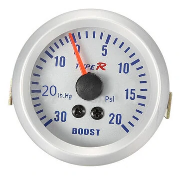 52mm Autometer Phantom Ukazatel Boost Vakuového Plníča Bílý