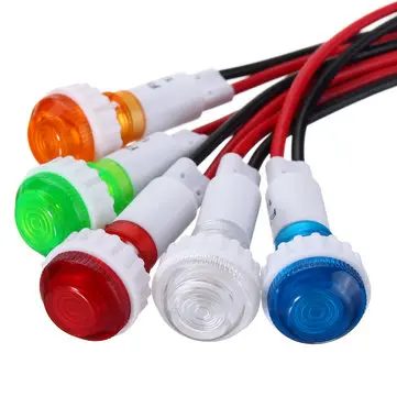 12V 10mm LED Indikátor Kontrolky Středová Deska Panelu Dash