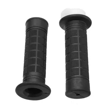 22mm/0,87 palce Pár motocyklových řídítek Rukojeti Černý gumový