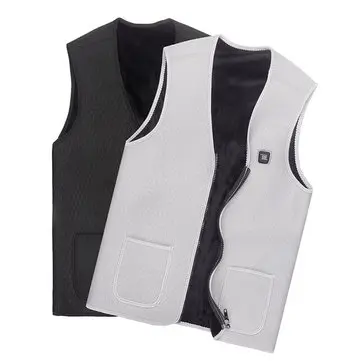 45/55/65°C USB Unisex Elektrické Vyhřívaná Teplá Vest Zateplovací Pracovní Bundu Outdoor Skiing Jacket