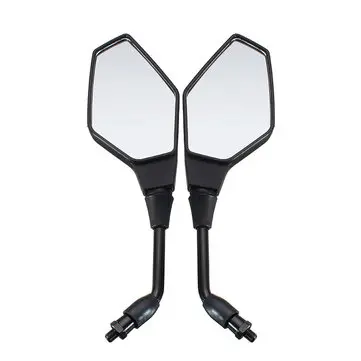 10mm Motocyklové boční zpětná zrcátka na motocykl, elektrický bicykl, skůtr