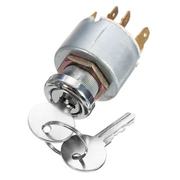 12V 4 Poloha Zapalovací spínač s klíči pro auto motocykl člun univerzální
