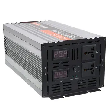 5000W 60Hz Dual Display Čistá Sinusová Vložková Invertor Napájení Invertor 12V/24/48/ DC Na 220V AC Převodník