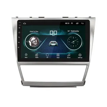 10,1 palcový Android 8.0 Radio Stereo Car MP5 přehrávač s rámečkem GPS BT WIFI Hotspot pro Toyota Camry 06-11