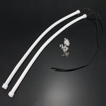 2 kusy 45CM SMD3014 Flexibilní LED Páska DRL Denní svícení Lampy pro motocykl, skútr a auto