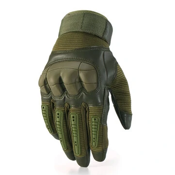 Taktické vojenské airsoftové rukavice s dotykovou obrazovkou, celé prsty, tvrdý knok, venkovní, 3 barvy