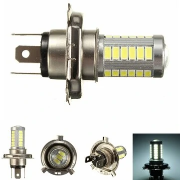H4 5630 SMD 33 LED 6000K 18W Motocykl Auto Mlhové světlo Přední Denní světlo