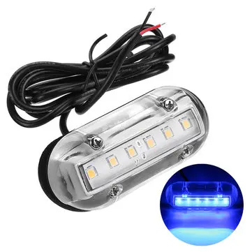 12V Námořní Jachta Lodní Vysoká Intenzita Vodotěsné LED Podvodní Světlo Modrá